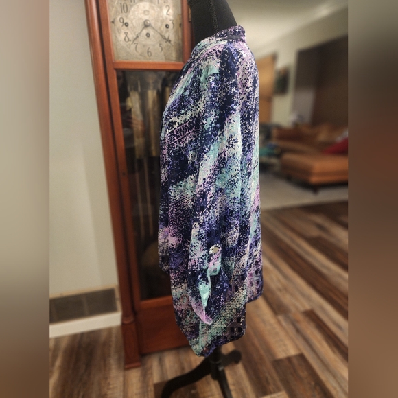 Ruby Rd purple tunic, size large - Picture 3 of 6